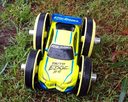 Crashed RC Car